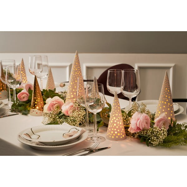 Bílý vánoční svícen z kostního porcelánu Kähler Design Nobili, výška 30 cm-image-1