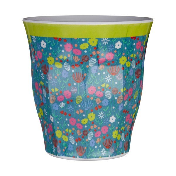 Modrý hrnek s motivem květin Premier Housewares Casey, 300 ml
