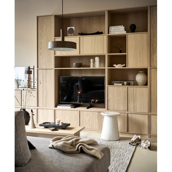 Modulární knihovna v dekoru dubu v přírodní barvě 217x243 cm Modulair – vtwonen-image-1