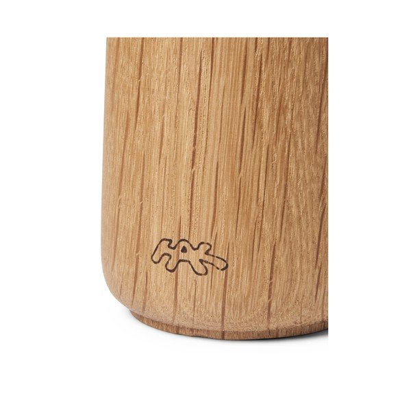 Mlýnek z dubového dřeva na koření s šedomodrým detailem z porcelánu Kähler Design Hammershoi, výška 17,5 cm-image-4