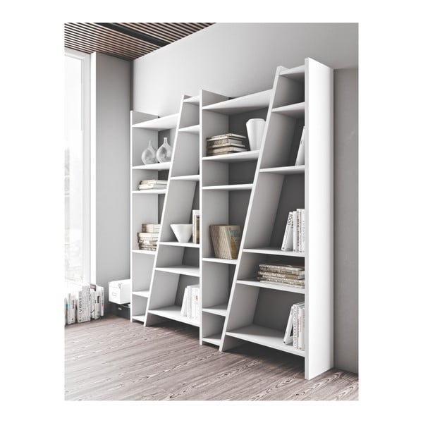 Bílá knihovna 190x195 cm Delta - TemaHome-image-2