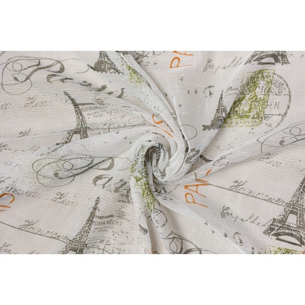 Bílo-šedá záclona 140x245 cm Tour – Mendola Fabrics-image-3