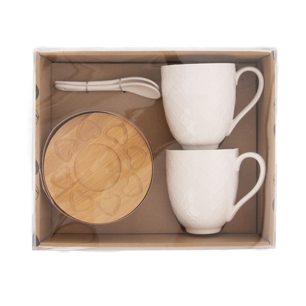 Porcelánové hrnky v sadě 2 ks 370 ml Whiteline – Orion-image-1