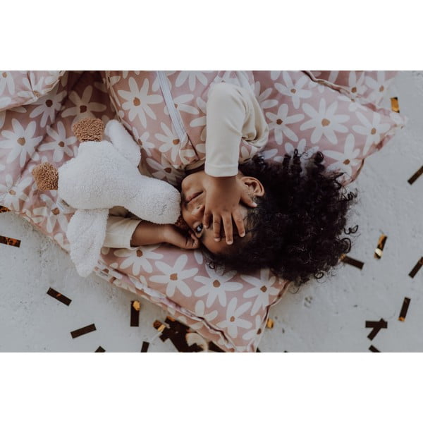 Růžová souprava do postýlky Blush Daisies – Malomi Kids-image-3