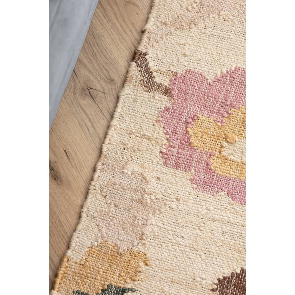 Krémový ručně tkaný jutový koberec 200x300 cm Roya Violette – Elle Decoration-image-4