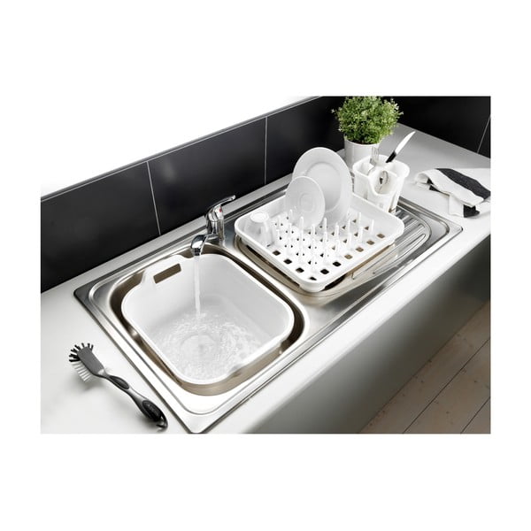 Bílý plastový odkapávač 38x33,5 cm Signature – Addis-image-1