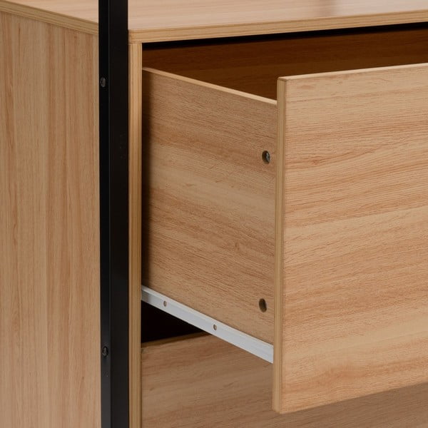 Otevřená šatní skříň v přírodní barvě 60x190x48 cm Armarios – Casa Selección-image-1