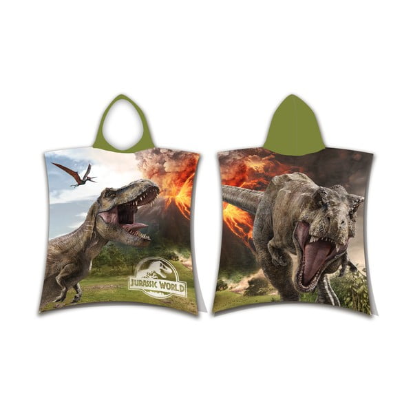 Bavlněné dětské pončo velikost 3-8 let Jurassic World "Volcano" – Jerry Fabrics