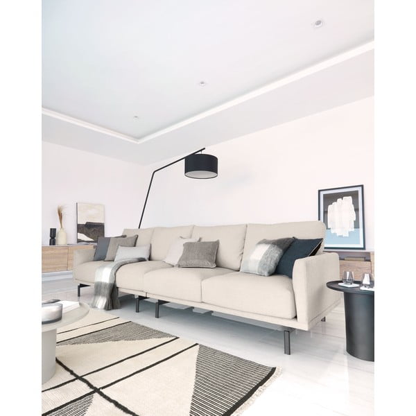 Černá stojací lampa s textilním stínidlem (výška 221,5 cm) Ciana – Kave Home-image-2