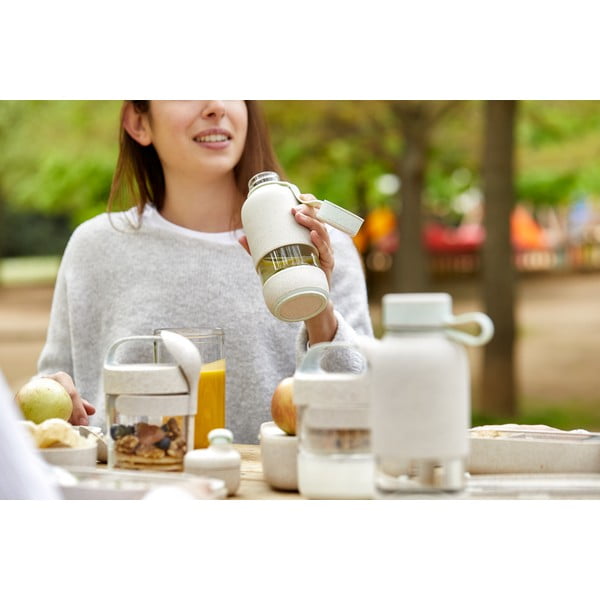 Krémová cestovní skleněná lahev 500 ml To Go Organic – Lékué-image-3
