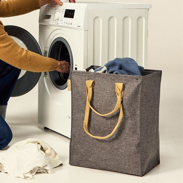 Šedý látkový koš na prádlo 53 l Laundry Hub Tweed – Rolser-image-2
