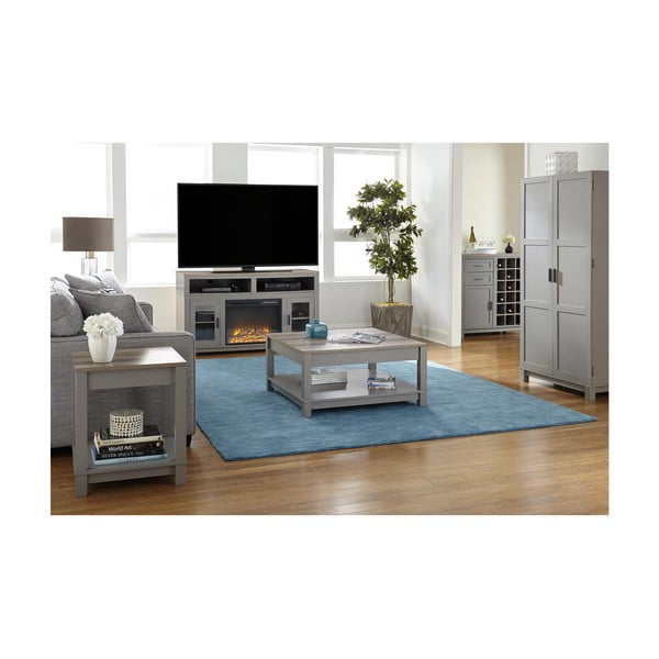 Konferenční stolek v dekoru dubu v šedo-přírodní barvě 89x89 cm Carver – Støraa-image-2