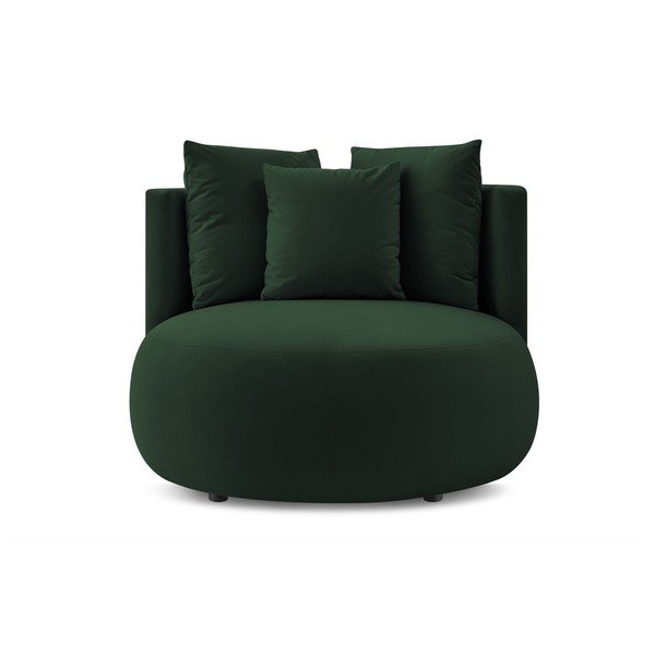 Tmavě zelené sametové křeslo Cesar – Bobochic Paris-image-3