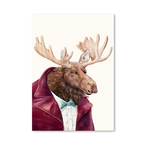 Plakát Moose, 30x42 cm