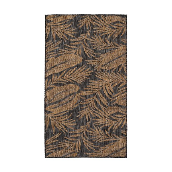Černý/hnědý vnitřní a venkovní koberec 60x100 cm Mira 1451 – Ayyildiz Carpets