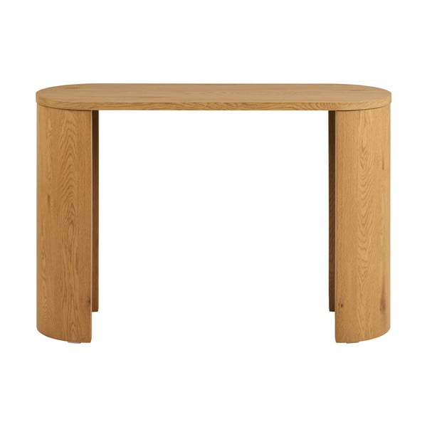 Konzolový stolek v dekoru dubu v přírodní barvě 38x114 cm Bibione – House Nordic-image-2