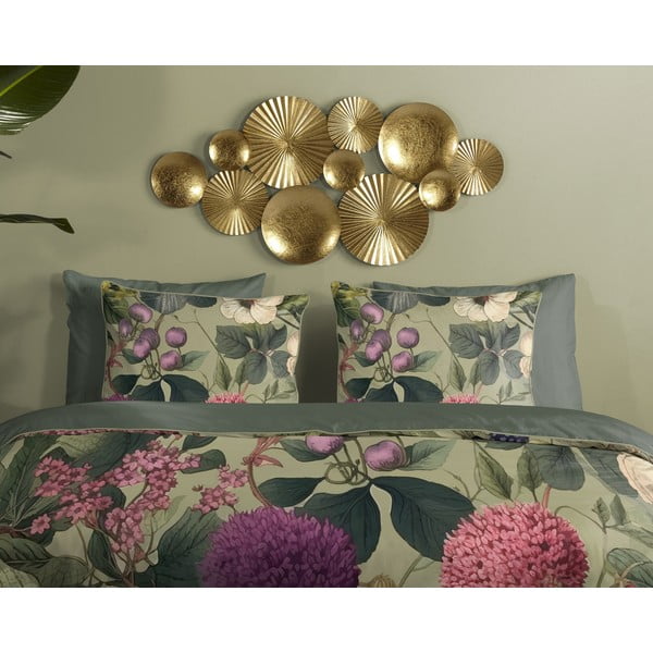 Khaki povlečení na jednolůžko/prodloužené z bavlněného saténu 140x220 cm Onaz – Descanso-image-2