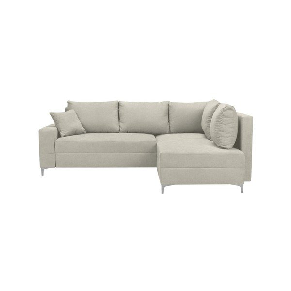 Béžová rozkládací rohová pohovka Windsor & Co Sofas Zeta, pravý roh