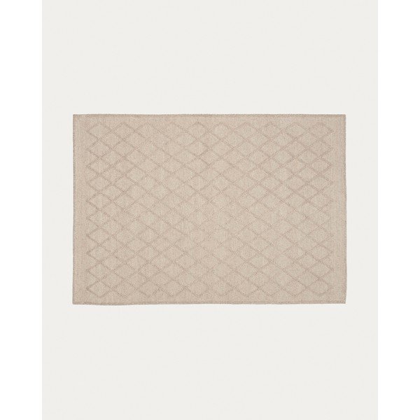 Béžový pratelný koberec s příměsí vlny 160x230 cm Sybil – Kave Home-image-3