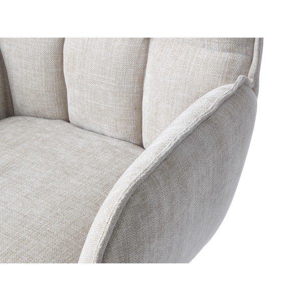 Krémová čalouněná jídelní křesla v sadě 2 ks Marilla – Unique Furniture-image-1