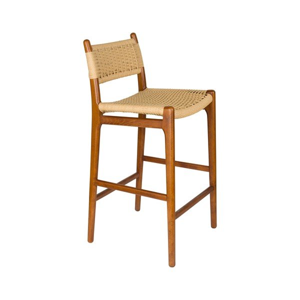 Barová židle z bukového dřeva v přírodní barvě (výška sedáku 67,5 cm) Cecile – Dutchbone