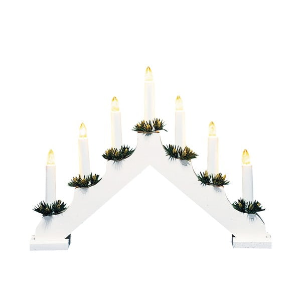 Bílá světelná dekorace s vánočním motivem Ola – Markslöjd