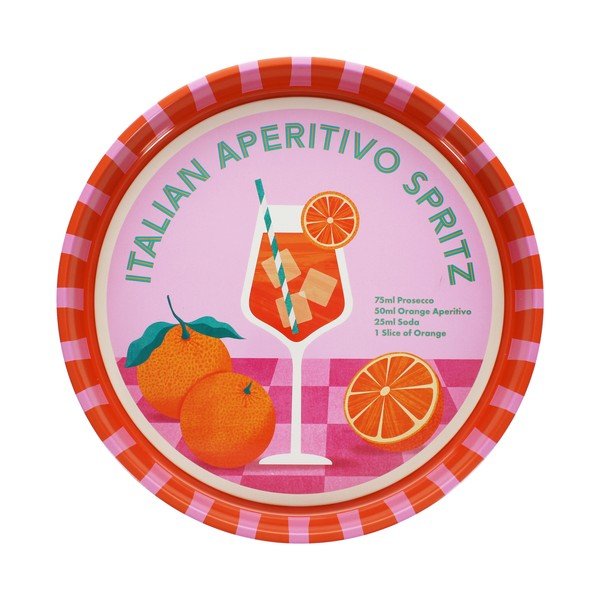 Kovový tác ø 33 cm Aperitivo Spritz – Rex London