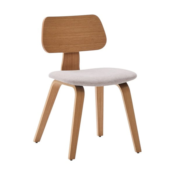 Béžová/v přírodní barvě jídelní židle v dekoru dubu Gena – Kave Home