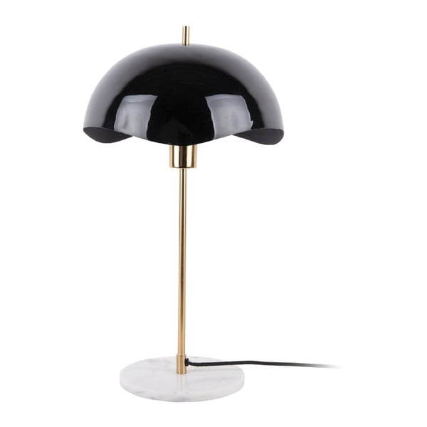 Černá stolní lampa (výška 56 cm)  Waved Dome – Leitmotiv