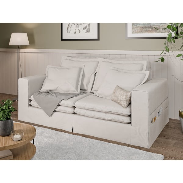 Krémová pohovka 196 cm Nora – Ropez-image-3