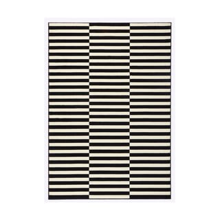 Černo-bílý koberec Hanse Home Gloria Panel, 80 x 150 cm