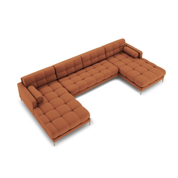 Rohová pohovka v cihlové barvě do "U" Bali – Cosmopolitan Design-image-3