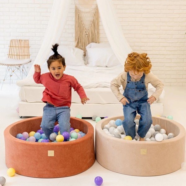 Bazének s míčky v mentolové barvě ø 90 cm výška 30 cm – Meowbaby-image-1