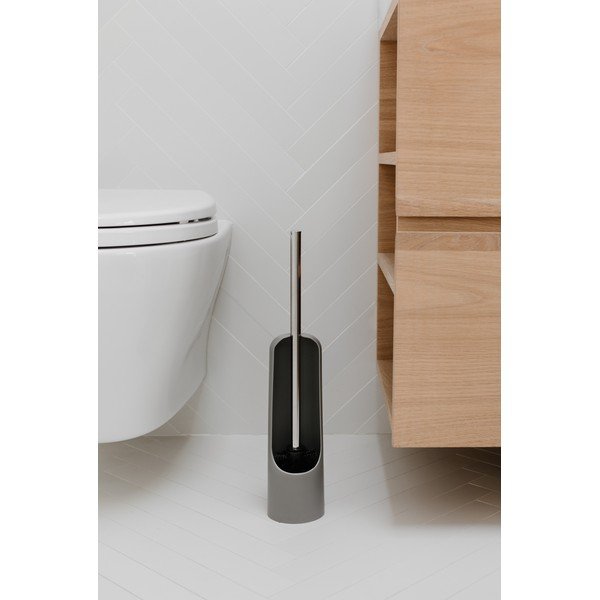 Šedá plastová WC štětka Touch – Umbra-image-3