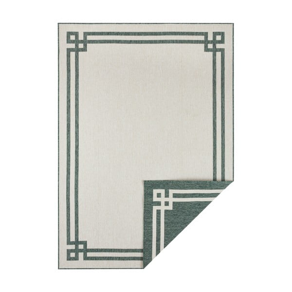 Zeleno-krémový venkovní koberec NORTHRUGS Manito, 120 x 170 cm