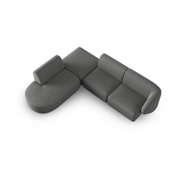 Šedá rohová pohovka, levý roh Shane – Micadoni Home-image-2