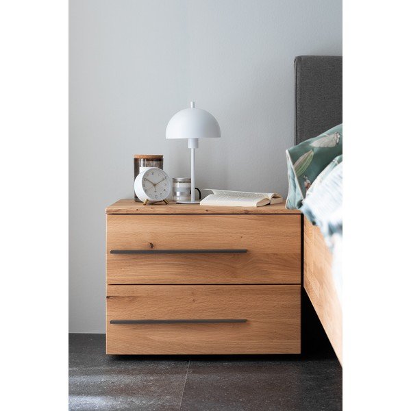 Bílá stolní lampa s kovovým stínidlem (výška 33,5 cm) Kia – Fischer & Honsel-image-2