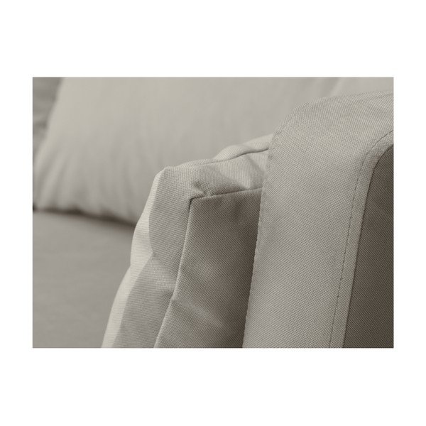 Béžová třímístná pohovka Mazzini Sofas Elena, s lenoškou na pravém rohu-image-4