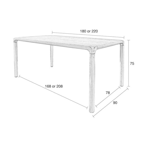 Jídelní stůl 90x220 cm Storm – Zuiver-image-2