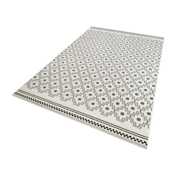 Bílo-černý koberec Zala Living Cubic, 70 x 140 cm-image-1