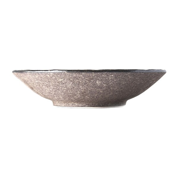 Béžová keramická miska na polévku MIJ Earth, ø 24 cm