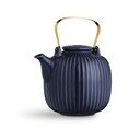 Tmavě modrá porcelánová čajová konvice Kähler Design Hammershoi, 1,2 l
