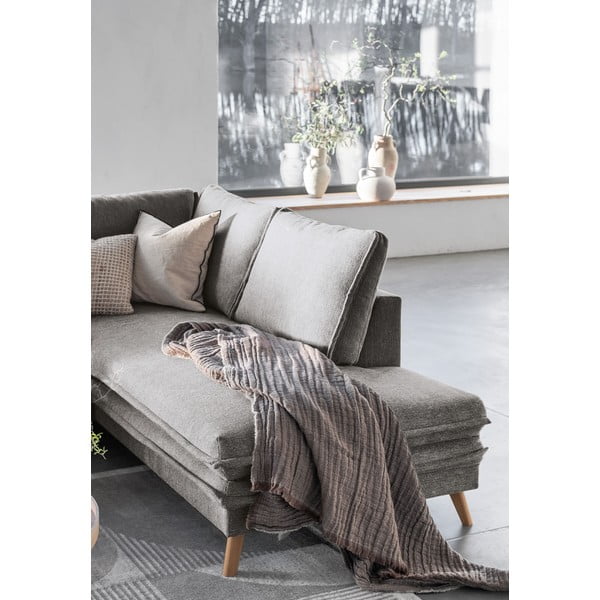 Šedá rozkládací rohová pohovka (pravý roh) Charming Charlie – Miuform-image-4