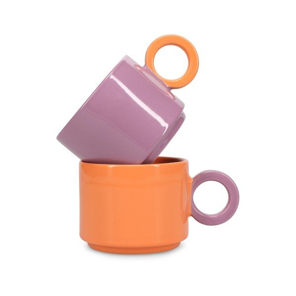 Fialový kameninový hrnek 280 ml Lou – ONA-image-2