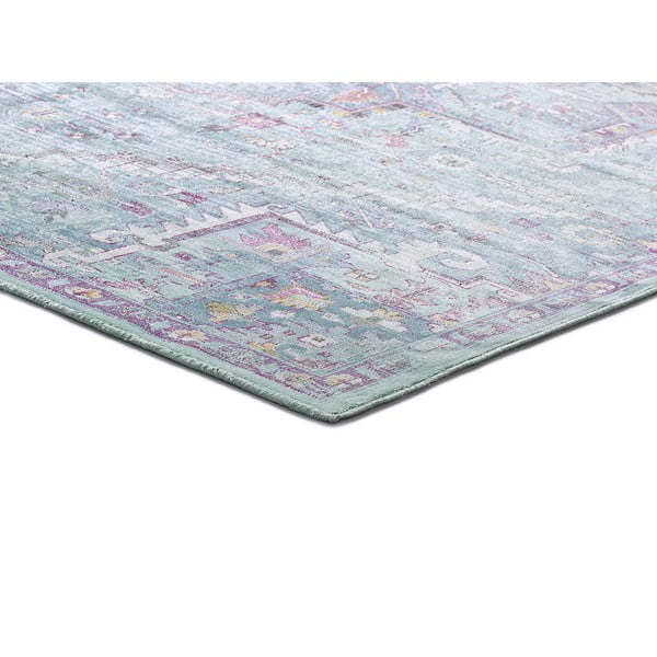 Tyrkysový koberec z viskózy 170x120 cm Lara - Universal-image-2