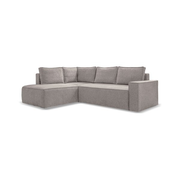 Béžová rozkládací rohová pohovka (levý roh) Brave Dave – Miuform