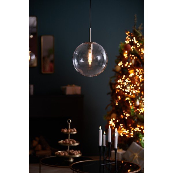 Závěsné svítidlo v bronzové barvě se skleněným stínidlem ø 30 cm Medina – Light & Living-image-2