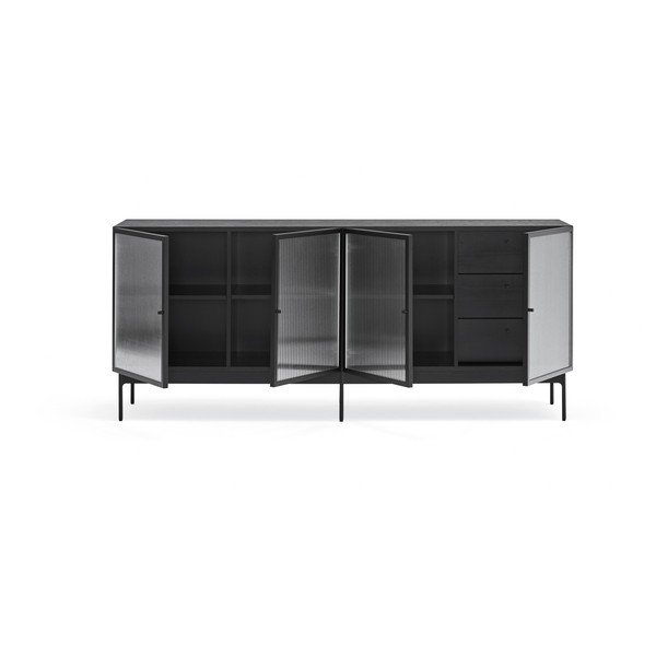 Černá vitrína 180x78 cm Blur - Teulat-image-4