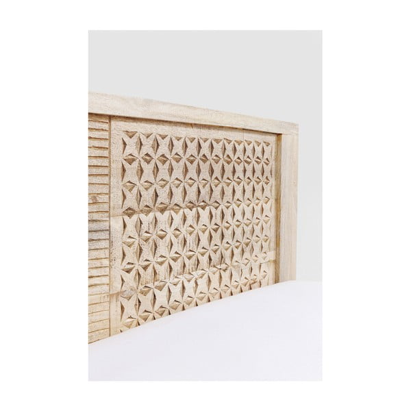 Ručně vyřezávaná postel z mangového dřeva Kare Design Puro, 180 x 200 cm-image-3