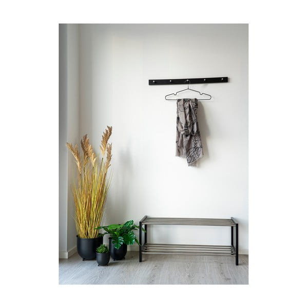 Černý kovový nástěnný věšák Padova - House Nordic-image-1